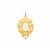 Rainbow Moonstone Pendant in Gold Plated Sterling Silver 1.90cts
