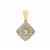 Aquaiba™ Beryl Pendant with Diamond in 9K Gold 1.20cts