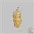 Kimbie Feather Pendant in Gold Plated Sterling Silver 0.05ct