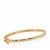 White Zircon Bangle in Gold Plated Sterling Silver 1cts