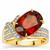 Spessartite Garnet Ring with Diamonds in 18K Gold 8.48cts