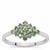  Seafoam Green Diamonds Ring in 9K White Gold 0.50cts