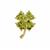 Changbai Peridot Pendant in Gold Plated Sterling Silver 1.85cts