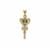 'Sovereign's Sceptre' Csarite® Pendant with White Zircon in 9K Gold 1.15cts