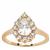 Kaduna White Zircon Ring in 9K Gold 2.34cts