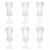 Longchamp Wine Tall Glass Crystal Clear Set of Six