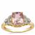 Burmese Spinel Ring with Diamond in 18K Gold 3.26cts