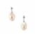 'Liquid Light' Natural White Baroque Cultured Pearl Sterling Silver Earrings (18 x 14mm) 
