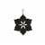 Black Spinel Pendant in Sterling Silver 2.65cts