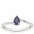 Madagascan Blue Sapphire Ring in Sterling Silver 0.45ct