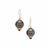 Tahitian Cultured Pearl Earrings with Safira Tourmaline in 9K Rose Gold (12mm)