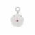 Optic Quartz, Ilakaka Hot Pink Sapphire Pendant with White Zircon in Sterling Silver 13cts