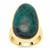 Chrysocolla Ring in Gold Plated Sterling Silver 15cts