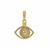White Moonstone Pendant in Gold Plated Sterling Silver 1.40cts