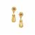 Diamantina Citrine Earrings in 9K Gold 7.65cts