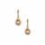 Canary & White Kaduna Zircon Earrings in 9K Gold 2.66cts
