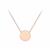 Signature Disk Necklace in 9K Rose Gold 41cm