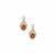 Kaduna Canary and White Zircon Earrings in 9K Gold 2.67cts