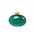 Malachite Pendant in Gold Tone Sterling Silver 149.55cts