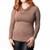 Destello Cowl Neck Jersey Top (Taupe) (Choice of 8 Sizes)