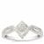 Diamond Ring in Sterling Silver 0.20ct
