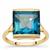 London Blue Topaz Ring in 9K Gold 10.25cts
