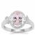 Brazilian Kunzite Ring with White Zircon in Sterling Silver 1.83cts