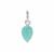 Molte Amazonite Charm in Sterling Silver 3.25cts