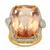 AAAA Morganite Ring with Diamonds in 18K Gold 27.63cts