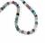 203cts Multi-Colour Fluorite Carved Rounds Strand 8mm 