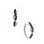 'Enchanted' Black Spinel Earrings in Sterling Silver 0.82cts