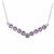 Rose De France Amethyst Necklace in Sterling Silver 3.40cts