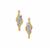 Namibian Diamonds Earrings in 9K Gold 0.21cts