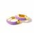 Molte Lilac Enamel Gold Plated Hoop Earrings 