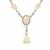 Ethiopian Opal Necklace with Diamonds in 18K Gold 3.38cts