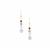 Type A Multi-Colour Jadeite Earrings with Kaori Cultured Pearl in Gold Tone Sterling Silver 