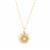 Chalcedony & Freshwater Cultured Pearl Gold Tone Sterling Silver Necklace 