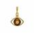 Tiger's Eye Pendant in Gold Plated Sterling Silver 1.40cts