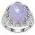 Blue Lace Agate Ring in Sterling Silver 8.40ct