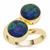 Azure Malachite Ring in Gold Plated Sterling Silver 5.58cts