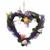 Gem Auras Heart Shaped Easter Wreath with a White Jade Carved Egg ATGW 40cts