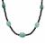 Grandidierite Necklace with Black Spinel in Sterling Silver 42cts