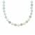 Freshwater Pearl Necklace with Mozambique Aquamarine in Sterling Silver (6 to 7 MM)