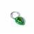 Molte Chrome Diopside and Verde Enamel Sterling Silver Charm 0.20cts