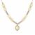 Coober Pedy Opal Necklace with Diamond in 18K Gold 4.97cts