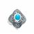 Sleeping Beauty Turquoise Ring in Sterling Silver 0.80cts
