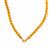 Type A Burmese Yellow Jadeite Necklace with White Topaz in Gold Tone Sterling Silver 200.21cts
