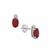 Bemainty Ruby & Diamond Sterling Silver Earrings ATGW 1.50cts
