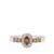 Tunduru Colour Change Garnet Ring with White Zircon in Sterling Silver 0.85ct