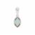 Gem-Jelly™ Aquaprase™ Pendant with Champagne Diamond in Sterling Silver 0.70ct